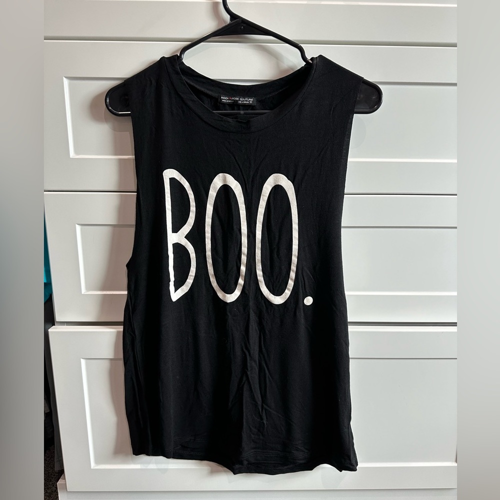 “BOO” Halloween tank